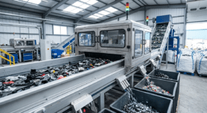 NIR optical sorting technology for automotive plastic recycling UK