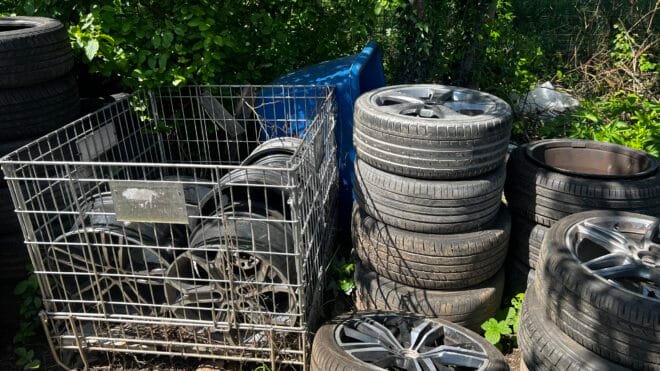 scrap alloy wheels